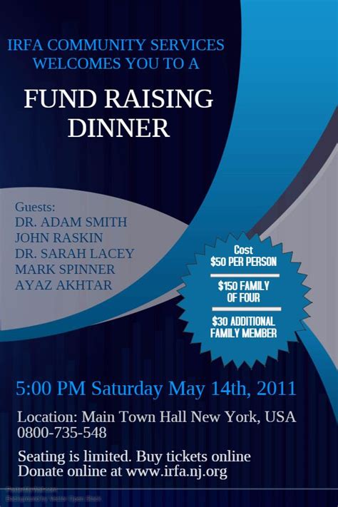 fundraiser dinner flyer|734+ Free Templates for 'Dinner fundraiser' .